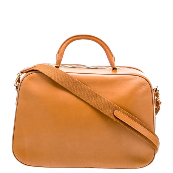 The Row - Small Bowling Bag - Tan Leather Crossbody Bag - Picture 9 of 10